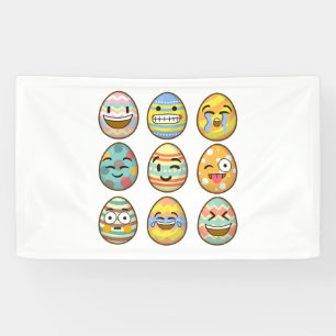 Happy Easter Eggs Banner