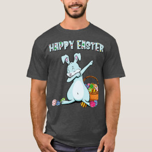 Happy Easter Eggs Bunny Dabbing Funny Easter Day  T-Shirt