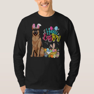 Happy Easter Eggs Bunny Dog German Shepherd Boys G T-Shirt