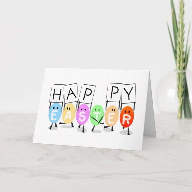 Happy Easter Eggs Card (Front)