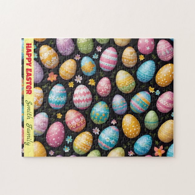Happy Easter Eggs Collection Jigsaw Puzzle (Horizontal)