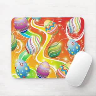 Happy Easter Eggs Festive Pattern Mouse Pad