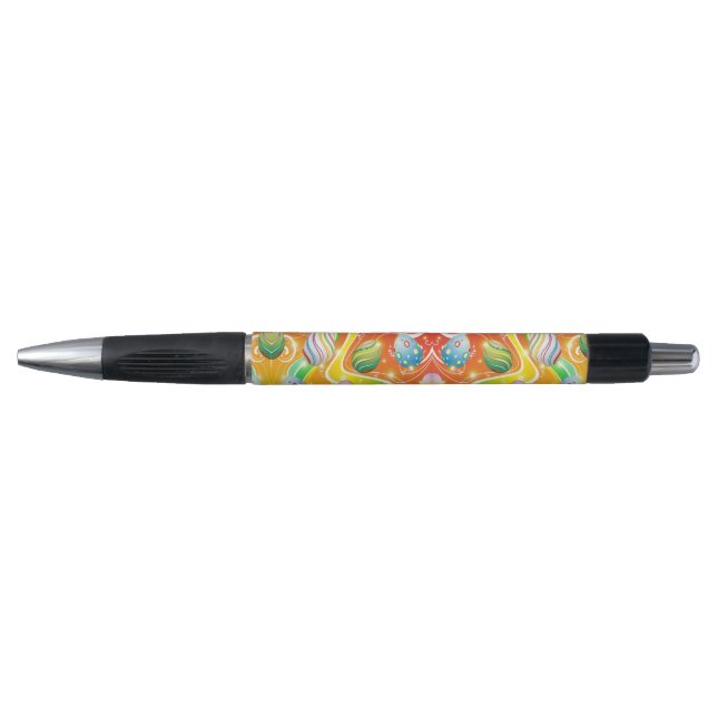 Happy Easter Eggs Festive Pattern Pen (Front)