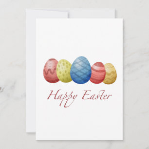 Happy Easter eggs  Holiday Card