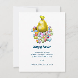 Happy Easter Eggs Holiday Card