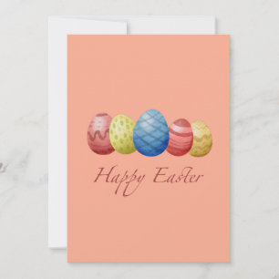 Happy Easter Eggs Holiday Card – Colorful Spring