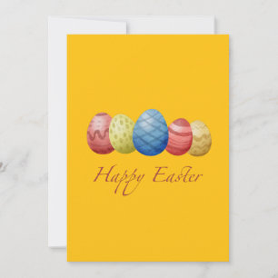 Happy Easter Eggs Holiday Card – Colorful Spring