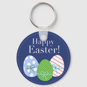 Happy Easter Eggs Keychain