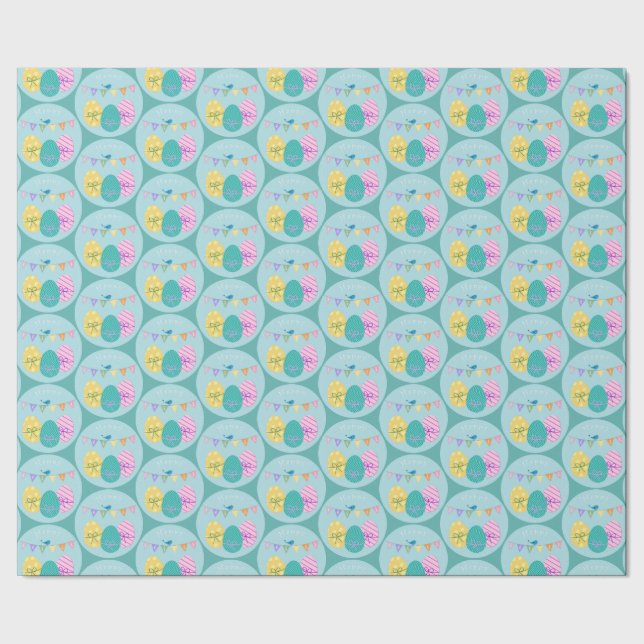 Happy Easter Eggs Wrapping Paper (Seam)