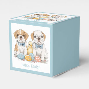 Happy Easter English Bulldogs Favor Box