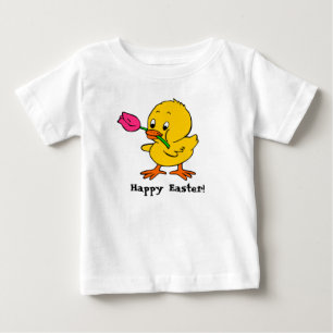 Happy Easter Flower Ducky Baby T-Shirt