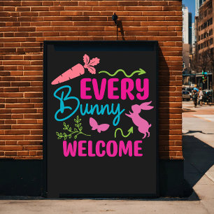 Happy Easter. Flowers Poster