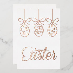 Happy Easter Foil Luxury Decoration Stylish