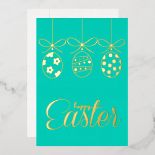 Happy Easter Foil Luxury Decoration Stylish