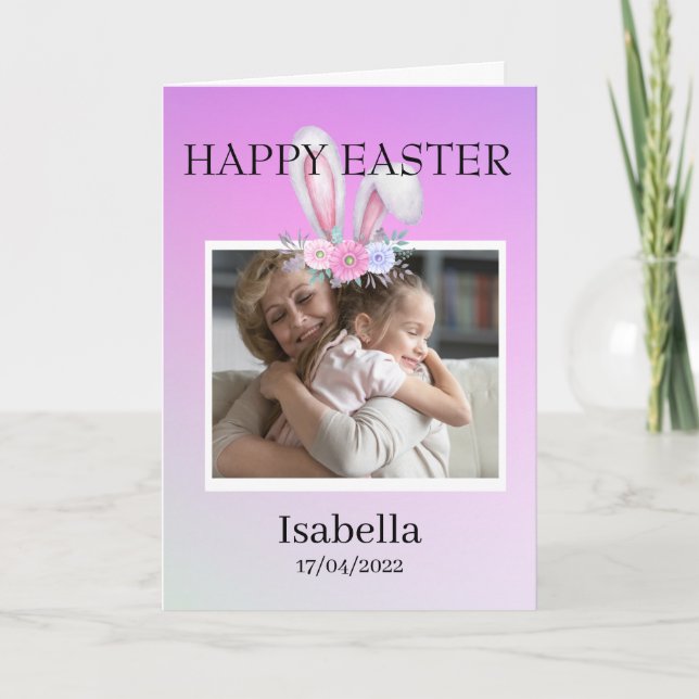 Happy Easter For Anyone Personalized Easter Cards (Front)