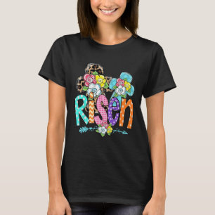 Happy Easter For Christian Girls Mom He Is Risen L T-Shirt