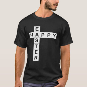 Happy Easter for  of Crosswords Puzzles Him Her T-Shirt