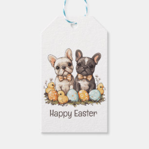 Happy Easter French Bulldogs Gift Tags