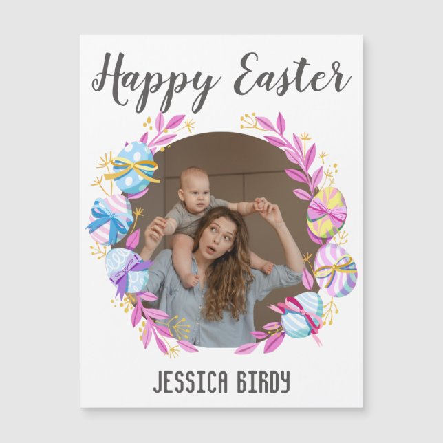  Happy Easter friend,easter bunny mom & baby photo (Front)