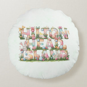Happy Easter from Hilton Head Island Round Pillow
