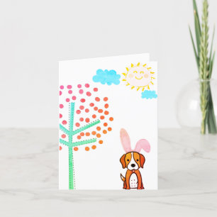 Happy Easter From The Easter Beagle Holiday Card