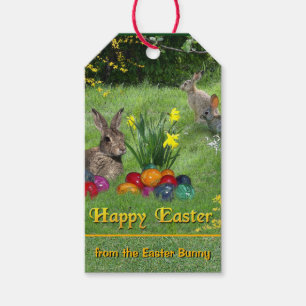 Happy Easter from the Easter Bunny Gift Tags