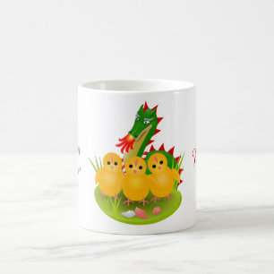 Happy Easter from three chicks and Dragon of Mons Coffee Mug