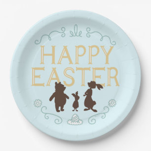 Happy Easter from Winnie The Pooh and Friends Paper Plate