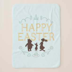 Happy Easter from Winnie The Pooh and Friends Sherpa Blanket
