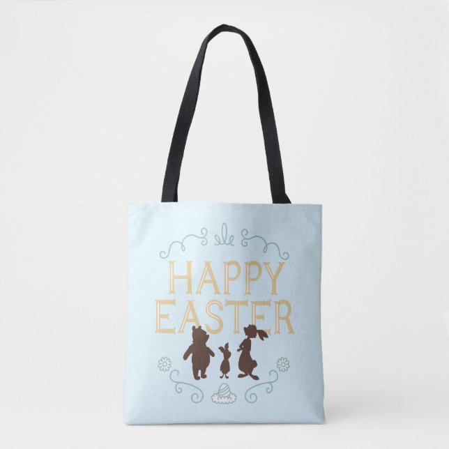 Happy Easter from Winnie The Pooh and Friends Tote Bag (Front)