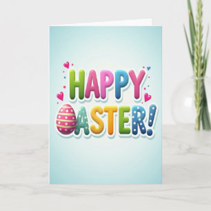 Happy Easter Fun Letter Card