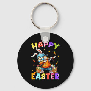 Happy Easter Funny Dabbing Bunny Dab Dance Rabbit Keychain