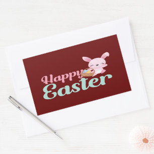 HAPPY EASTER funny easter bunny egghunt            Sticker