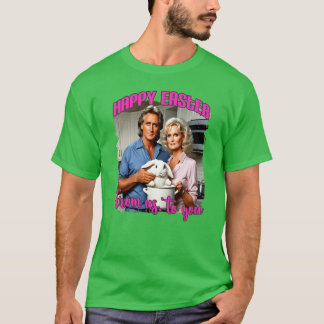 Happy easter funny fatal attraction 80s retro gift T-Shirt
