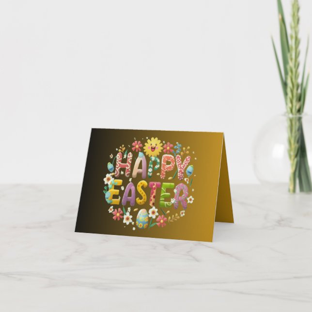 Happy Easter Funny Greeting Card (Front)