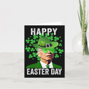 Happy Easter Funny Joe Biden Heart Gles St Patrick Card