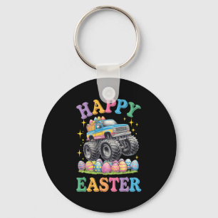 Happy Easter Funny Monster Truck Crush Eggs Toddle Keychain