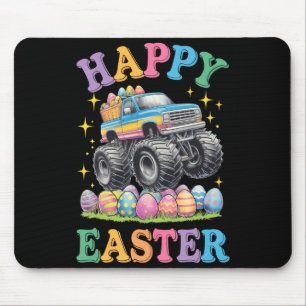 Happy Easter Funny Monster Truck Crush Eggs Toddle Mouse Pad
