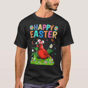 Happy Easter Funny Northern Cardinal Bird Easter S T-Shirt