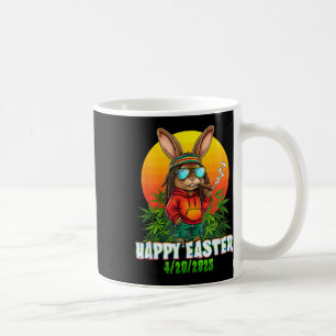 Happy Easter Funny Smoking Easter Bunny Funny Rabb Coffee Mug