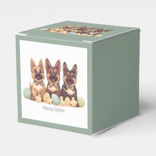 Happy Easter German Shepherd Dogs Favor Box
