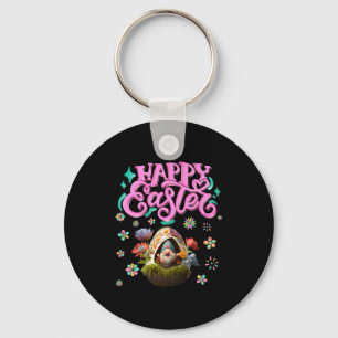Happy Easter Gnome Easter Day Women Girls  Keychain