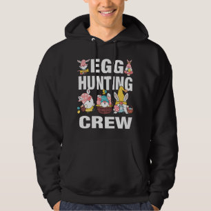 Happy Easter Gnomes with bunny ears Easter egg hun Hoodie