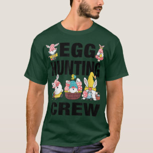 Happy Easter Gnomes with bunny ears Easter egg hun T-Shirt