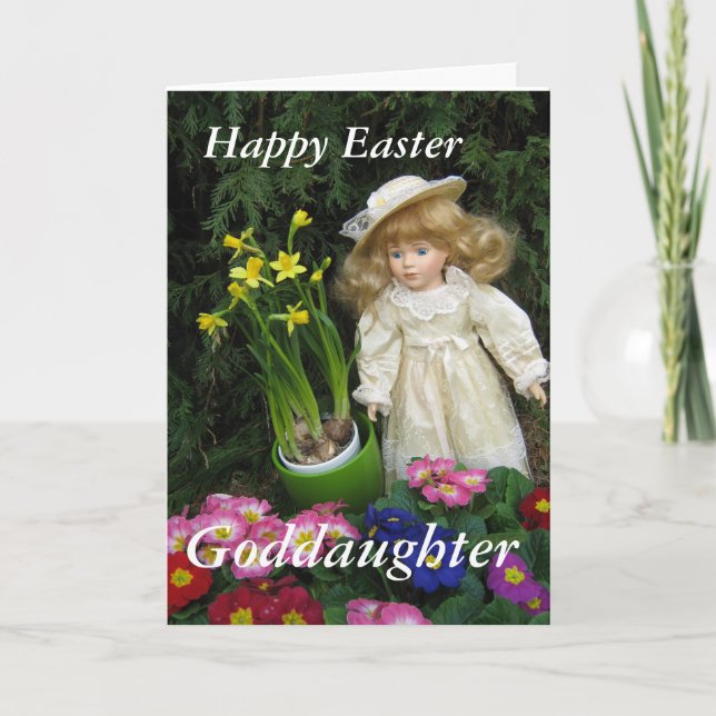 Happy Easter Goddaughter Holiday Card (Front)