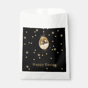 Happy Easter Gold Disco Ball Favour Bag