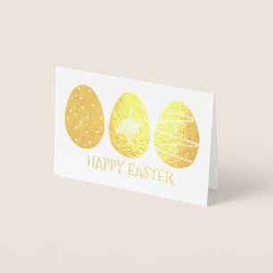 Happy Easter Golden Egg Hunt Chocolate Eggs Foil Card