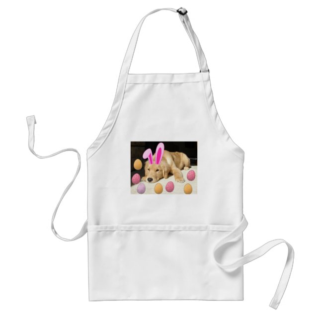 Happy Easter Golden Retriever Standard Apron (Front)
