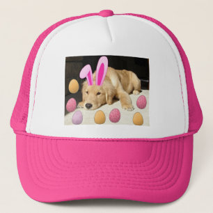 Happy Easter Golden Retriever Trucker Hat
