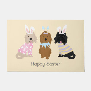 Happy Easter Goldendoodle Dogs Doormat